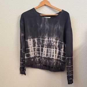 Adam Levine Long Sleeve Sweater Tie Dye Gray White size XLarge